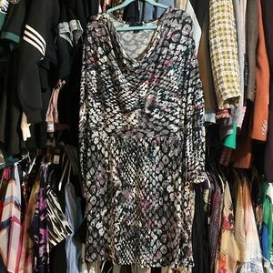 Attention Abstract Multicolor Dress